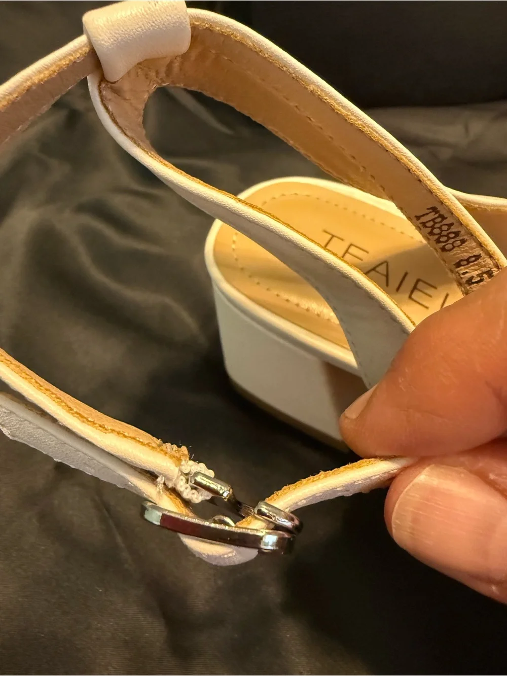 Cream   Block Heel Sandals for Women